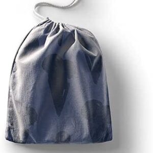 بوناميزون شنطة منتجات قطنية مطبوعة مع رباط، شنطة بقالة قابلة لاعادة الاستخدام، اكياس صديقة للبيئة وقابلة للتحلل البيولوجي، شنطة سفر، شنط تسوق، صديقة للبيئة، قابلة للطي، المقاس: 12×15 سم، قماش