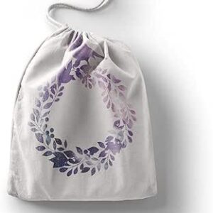 بوناميزون شنطة منتجات قطنية مطبوعة مع رباط، شنطة بقالة قابلة لاعادة الاستخدام، اكياس صديقة للبيئة وقابلة للتحلل البيولوجي، شنطة سفر، شنط تسوق، صديقة للبيئة، قابلة للطي، المقاس: 12×15 سم، قماش