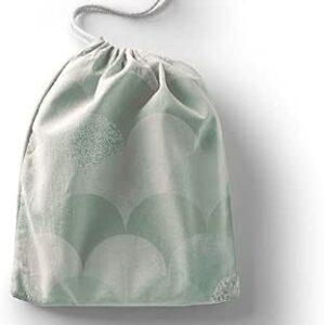 بوناميزون شنطة منتجات قطنية مطبوعة مع رباط، شنطة بقالة قابلة لاعادة الاستخدام، اكياس صديقة للبيئة وقابلة للتحلل البيولوجي، شنطة سفر، شنط تسوق، صديقة للبيئة، قابلة للطي، المقاس: 12×15 سم، قماش