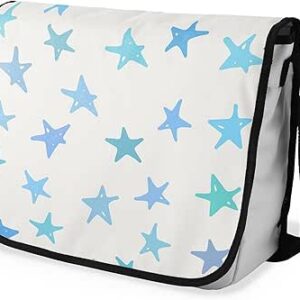 شنطة ماسنجر مدرسية مطبوعة رقمية بحزام اسود للبنات والاولاد من لو جاردين دو لين، شنطة ماسنجر للطلاب، شنط كتف مقاس 29 × 36 سم