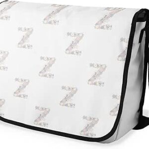 شنطة ماسنجر مدرسية مطبوعة رقمية بحزام اسود للبنات والاولاد من لو جاردين دو لين، شنطة ماسنجر للطلاب، شنط كتف مقاس 29 × 36 سم