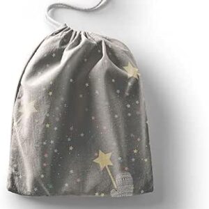 بوناميزون شنطة منتجات قطنية مطبوعة مع رباط، شنطة بقالة قابلة لاعادة الاستخدام، اكياس صديقة للبيئة وقابلة للتحلل البيولوجي، شنطة سفر، شنط تسوق، صديقة للبيئة، قابلة للطي، المقاس: 12×15 سم، قماش