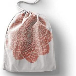 بوناميزون شنطة منتجات قطنية مطبوعة مع رباط، شنطة بقالة قابلة لاعادة الاستخدام، اكياس صديقة للبيئة وقابلة للتحلل البيولوجي، شنطة سفر، شنط تسوق، صديقة للبيئة، قابلة للطي، المقاس: 12×15 سم