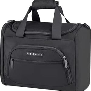 فيراج شنطة دافل كبيرة توت قابلة للطي وخفيفة الوزن لعطلة نهاية الاسبوع للسفر، نايلون، أسود