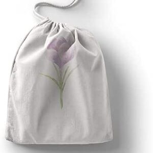 بوناميزون شنطة منتجات قطنية مطبوعة مع رباط، شنطة بقالة قابلة لاعادة الاستخدام، اكياس صديقة للبيئة وقابلة للتحلل البيولوجي، شنطة سفر، شنط تسوق، صديقة للبيئة، قابلة للطي، المقاس: 12×15 سم، قماش