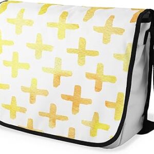 بوناميزون شنطة ماسنجر مدرسية مطبوعة رقميا مع حزام اسود للطلاب، شنطة كروس وشنطة ساعي، شنطة كتف للمدرسة، العودة الى المدرسة، المقاس: 29 × 36 سم