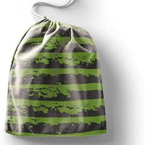 بوناميزون شنطة منتجات قطنية مطبوعة مع رباط، شنطة بقالة قابلة لاعادة الاستخدام، اكياس صديقة للبيئة وقابلة للتحلل البيولوجي، شنطة سفر، شنط تسوق، صديقة للبيئة، قابلة للطي، المقاس: 12×15 سم، قماش