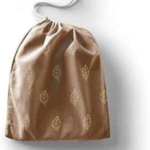 بوناميزون شنطة منتجات قطنية مطبوعة مع رباط، شنطة بقالة قابلة لاعادة الاستخدام، اكياس صديقة للبيئة وقابلة للتحلل البيولوجي، شنطة سفر، شنط تسوق، صديقة للبيئة، قابلة للطي، المقاس: 12×15 سم