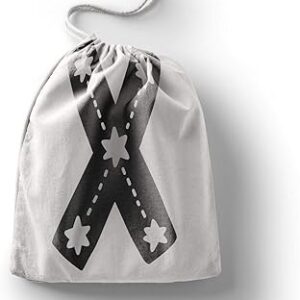 بوناميزون شنطة منتجات قطنية مطبوعة مع رباط، شنطة بقالة قابلة لاعادة الاستخدام، اكياس صديقة للبيئة وقابلة للتحلل البيولوجي، شنطة سفر، شنط تسوق، صديقة للبيئة، قابلة للطي، المقاس: 20×30 سم