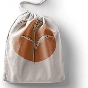 بوناميزون شنطة منتجات قطنية مطبوعة مع رباط، شنطة بقالة قابلة لاعادة الاستخدام، اكياس صديقة للبيئة وقابلة للتحلل البيولوجي، شنطة سفر، شنط تسوق، صديقة للبيئة، قابلة للطي، المقاس: 12×15 سم، قماش