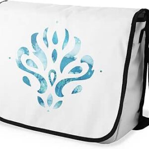 بوناميزون شنطة ماسنجر مدرسية مطبوعة رقميا مع حزام اسود للطلاب، شنطة كروس وشنطة ساعي، شنطة كتف للمدرسة، العودة الى المدرسة، المقاس: 29 × 36 سم