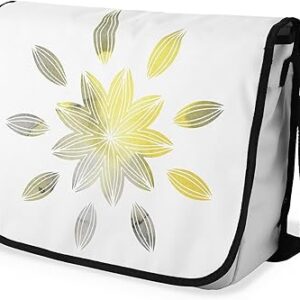 بوناميزون شنطة ماسنجر مدرسية مطبوعة رقميا مع حزام اسود للطلاب، شنطة كروس وشنطة ساعي، شنطة كتف للمدرسة، العودة الى المدرسة، المقاس: 29 × 36 سم