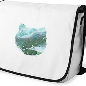 شنطة ماسنجر مدرسية مطبوعة رقمية بحزام اسود للبنات والاولاد من لو جاردين دو لين، شنطة ماسنجر للطلاب، شنط كتف مقاس 29 × 36 سم