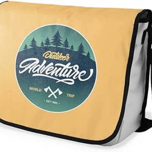 بوناميزون شنطة ماسنجر مدرسية مطبوعة رقميا للطلاب، شنطة كروس بودي وشنطة ساعي، شنطة كتف للمدرسة، العودة الى المدرسة، المقاس: 29 × 36 سم