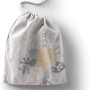 بوناميزون شنطة منتجات قطنية مطبوعة مع رباط، شنطة بقالة قابلة لاعادة الاستخدام، اكياس صديقة للبيئة وقابلة للتحلل البيولوجي، شنطة سفر، شنط تسوق، صديقة للبيئة، قابلة للطي، المقاس: 12×15 سم