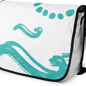 شنطة ماسنجر مدرسية مطبوعة رقمية بحزام اسود للبنات والاولاد من لو جاردين دو لين، شنطة ماسنجر للطلاب، شنط كتف مقاس 29 × 36 سم