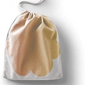 بوناميزون شنطة منتجات قطنية مطبوعة مع رباط، شنطة بقالة قابلة لاعادة الاستخدام، اكياس صديقة للبيئة وقابلة للتحلل البيولوجي، شنطة سفر، شنط تسوق، صديقة للبيئة، قابلة للطي، المقاس: 12×15 سم