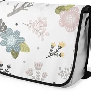 شنطة ماسنجر مدرسية مطبوعة رقمية بحزام اسود للبنات والاولاد من لو جاردين دو لين، شنطة ماسنجر للطلاب، شنط كتف مقاس 29 × 36 سم