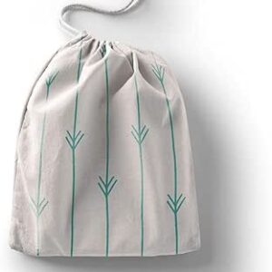 بوناميزون شنطة منتجات قطنية مطبوعة مع رباط، شنطة بقالة قابلة لاعادة الاستخدام، اكياس صديقة للبيئة وقابلة للتحلل البيولوجي، شنطة سفر، شنط تسوق، صديقة للبيئة، قابلة للطي، المقاس: 12×15 سم، قماش
