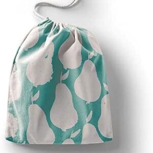 بوناميزون شنطة منتجات قطنية مطبوعة مع رباط، شنطة بقالة قابلة لاعادة الاستخدام، اكياس صديقة للبيئة وقابلة للتحلل البيولوجي، شنطة سفر، شنط تسوق، صديقة للبيئة، قابلة للطي، المقاس: 12×15 سم