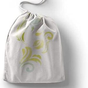 بوناميزون شنطة منتجات قطنية مطبوعة مع رباط، شنطة بقالة قابلة لاعادة الاستخدام، اكياس صديقة للبيئة وقابلة للتحلل البيولوجي، شنطة سفر، شنط تسوق، صديقة للبيئة، قابلة للطي، المقاس: 20×30 سم، قماش