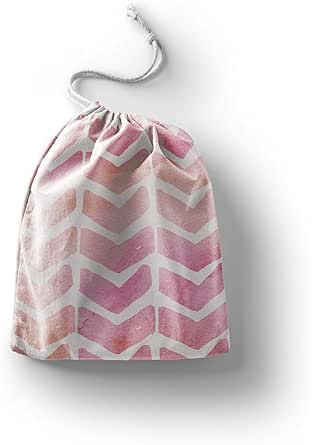 بوناميزون شنطة منتجات قطنية مطبوعة مع رباط، شنطة بقالة قابلة لاعادة الاستخدام، اكياس صديقة للبيئة وقابلة للتحلل البيولوجي، شنطة سفر، شنط تسوق، صديقة للبيئة، قابلة للطي، المقاس: 20×30 سم