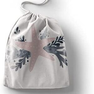 بوناميزون شنطة منتجات قطنية مطبوعة مع رباط، شنطة بقالة قابلة لاعادة الاستخدام، اكياس صديقة للبيئة وقابلة للتحلل البيولوجي، شنطة سفر، شنط تسوق، صديقة للبيئة، قابلة للطي، المقاس: 12×15 سم، قماش