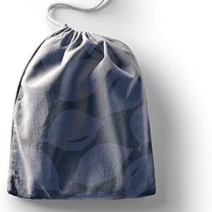 بوناميزون شنطة منتجات قطنية مطبوعة مع رباط، شنطة بقالة قابلة لاعادة الاستخدام، اكياس صديقة للبيئة وقابلة للتحلل البيولوجي، شنطة سفر، شنط تسوق، صديقة للبيئة، قابلة للطي، المقاس: 12×15 سم، لوحة قماشية