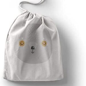 بوناميزون شنطة منتجات قطنية مطبوعة مع رباط، شنطة بقالة قابلة لاعادة الاستخدام، اكياس صديقة للبيئة وقابلة للتحلل البيولوجي، شنطة سفر، شنط تسوق، صديقة للبيئة، قابلة للطي، المقاس: 12×15 سم