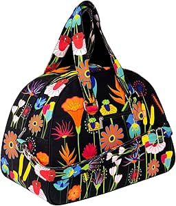 بيلونيس - حقيبة عطلة نهاية الاسبوع - حديقة الزهور، اسود، حقيبة سفر