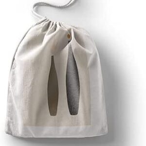 بوناميزون شنطة منتجات قطنية مطبوعة مع رباط، شنطة بقالة قابلة لاعادة الاستخدام، اكياس صديقة للبيئة وقابلة للتحلل البيولوجي، شنطة سفر، شنط تسوق، صديقة للبيئة، قابلة للطي، المقاس: 20×30 سم