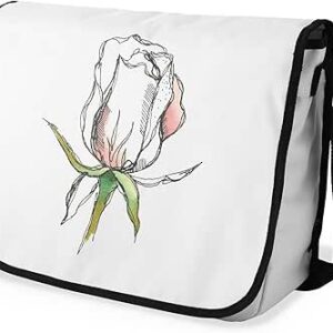 شنطة ماسنجر مدرسية مطبوعة رقمية بحزام اسود للبنات والاولاد من لو جاردين دو لين، شنطة ماسنجر للطلاب، شنط كتف مقاس 29 × 36 سم