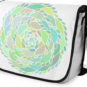 شنطة ماسنجر مدرسية مطبوعة رقمية بحزام اسود للبنات والاولاد من لو جاردين دو لين، شنطة ماسنجر للطلاب، شنط كتف مقاس 29 × 36 سم