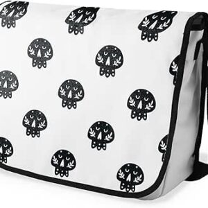 شنطة ماسنجر مدرسية مطبوعة رقمية بحزام اسود للبنات والاولاد من لو جاردين دو لين، شنطة ماسنجر للطلاب، شنط كتف مقاس 29 × 36 سم