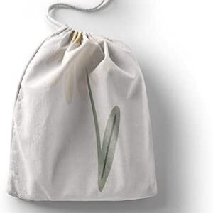 بوناميزون شنطة منتجات قطنية مطبوعة مع رباط، شنطة بقالة قابلة لاعادة الاستخدام، اكياس صديقة للبيئة وقابلة للتحلل البيولوجي، شنطة سفر، شنط تسوق، صديقة للبيئة، قابلة للطي، المقاس: 12×15 سم