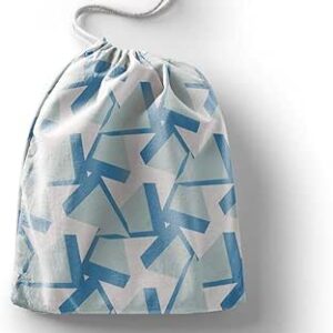 بوناميزون شنطة منتجات قطنية مطبوعة مع رباط، شنطة بقالة قابلة لاعادة الاستخدام، اكياس صديقة للبيئة وقابلة للتحلل البيولوجي، شنطة سفر، شنط تسوق، صديقة للبيئة، قابلة للطي، المقاس: 20×30 سم