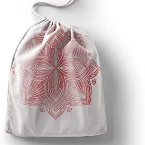 بوناميزون شنطة منتجات قطنية مطبوعة مع رباط، شنطة بقالة قابلة لاعادة الاستخدام، اكياس صديقة للبيئة وقابلة للتحلل البيولوجي، شنطة سفر، شنط تسوق، صديقة للبيئة، قابلة للطي، المقاس: 12×15 سم، قماش