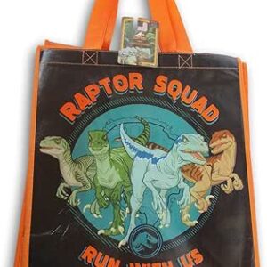 ستايل سوليوشنز شنطة حمل قابلة لاعادة الاستخدام - "رابتور سكواد - Run With Us at Camp Cretaceous" - 13.5 × 15 انش