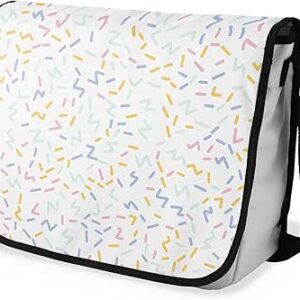 بوناميزون شنطة ماسنجر مدرسية مطبوعة رقميا مع حزام اسود للطلاب، شنطة كروس وشنطة ساعي، شنطة كتف للمدرسة، العودة الى المدرسة، المقاس: 29 × 36 سم