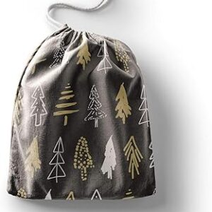 بوناميزون شنطة منتجات قطنية مطبوعة مع رباط، شنطة بقالة قابلة لاعادة الاستخدام، اكياس صديقة للبيئة وقابلة للتحلل البيولوجي، شنطة سفر، شنط تسوق، صديقة للبيئة، قابلة للطي، المقاس: 12×15 سم، قماش