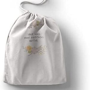 بوناميزون شنطة منتجات قطنية مطبوعة مع رباط، شنطة بقالة قابلة لاعادة الاستخدام، اكياس صديقة للبيئة وقابلة للتحلل البيولوجي، شنطة سفر، شنط تسوق، صديقة للبيئة، قابلة للطي، المقاس: 12×15 سم