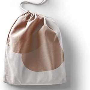 بوناميزون شنطة منتجات قطنية مطبوعة مع رباط، شنطة بقالة قابلة لاعادة الاستخدام، اكياس صديقة للبيئة وقابلة للتحلل البيولوجي، شنطة سفر، شنط تسوق، صديقة للبيئة، قابلة للطي، المقاس: 12×15 سم، قماش