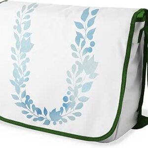 بونامايسون حقيبة مدرسية رسول مطبوعة رقميًا مع حزام كاكي للطلاب ، حقيبة كروس بودي ، حقيبة ساعي ، حقيبة كتف للمدرسة، العودة إلى المدرسة، الحجم: 29 × 36 سم، ألوان متعددة