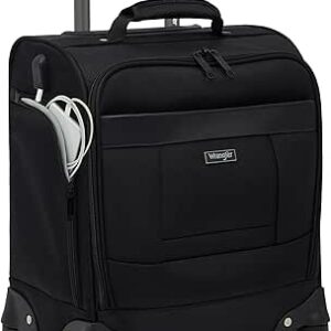 شنطة سفر بعجلات دوارة من رانجلر مقاس 38 سم بـ4 عجلات مع منفذ USB جانبي