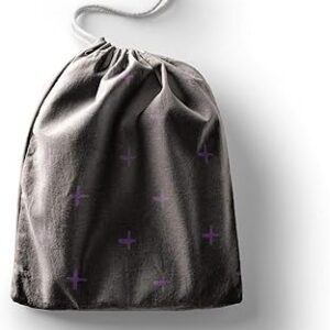 بوناميزون شنطة منتجات قطنية مطبوعة مع رباط، شنطة بقالة قابلة لاعادة الاستخدام، اكياس صديقة للبيئة وقابلة للتحلل البيولوجي، شنطة سفر، شنط تسوق، صديقة للبيئة، قابلة للطي، المقاس: 12×15 سم، قماش