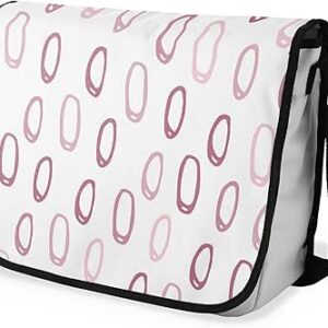 بوناميزون شنطة ماسنجر مدرسية مطبوعة رقميا مع حزام اسود للطلاب، شنطة كروس وشنطة ساعي، شنطة كتف للمدرسة، العودة الى المدرسة، المقاس: 29 × 36 سم