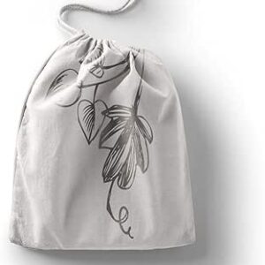 بوناميزون شنطة منتجات قطنية مطبوعة مع رباط، شنطة بقالة قابلة لاعادة الاستخدام، اكياس صديقة للبيئة وقابلة للتحلل البيولوجي، شنطة سفر، شنط تسوق، صديقة للبيئة، قابلة للطي، المقاس: 20×30 سم، قماش