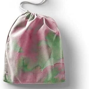 بوناميزون شنطة منتجات قطنية مطبوعة مع رباط، شنطة بقالة قابلة لاعادة الاستخدام، اكياس صديقة للبيئة وقابلة للتحلل البيولوجي، شنطة سفر، شنط تسوق، صديقة للبيئة، قابلة للطي، المقاس: 12×15 سم