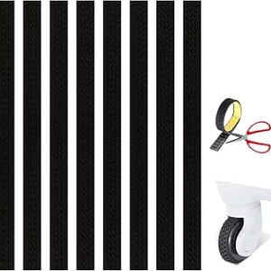 توجت دريم 8 قطع من واقيات عجلات الامتعة من السيليكون، اغطية عجلات الامتعة، اغطية عجلات الامتعة، اغطية واقية لحقائب السفر، اكسسوارات عجلات الامتعة