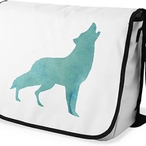 شنطة ماسنجر مدرسية مطبوعة رقمية بحزام اسود للبنات والاولاد من لو جاردين دو لين، شنطة ماسنجر للطلاب، شنط كتف مقاس 29 × 36 سم